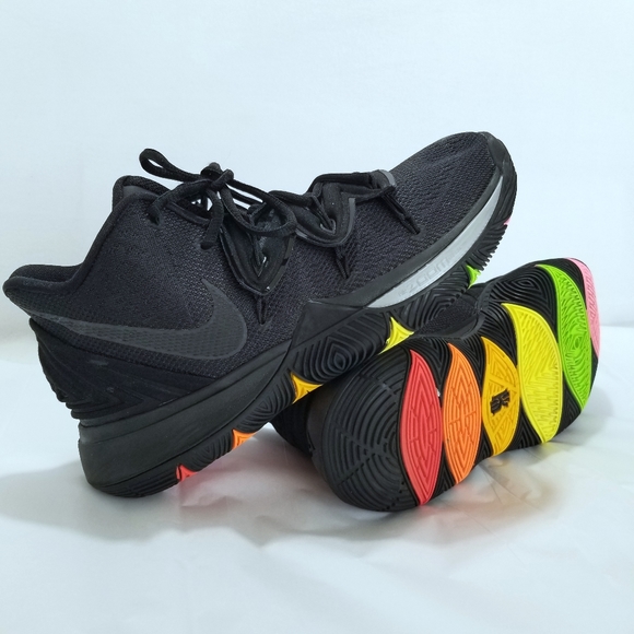 Nike Other - Nike Kyrie 5 Men Black Neon Sole Basketball Shoes